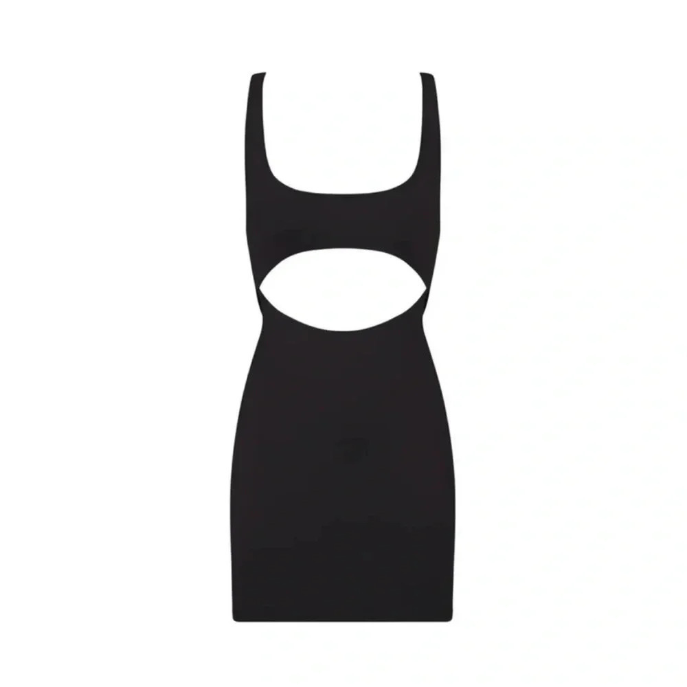 SKIMS Black Cutout Bodycon Mini Dress - Picture 4 of 10